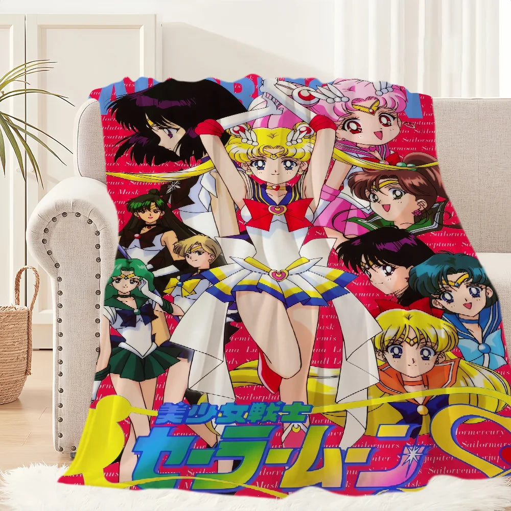 Anime S-Sailor M-Moon Girl Blanket Plush Collectors - Hiddengem