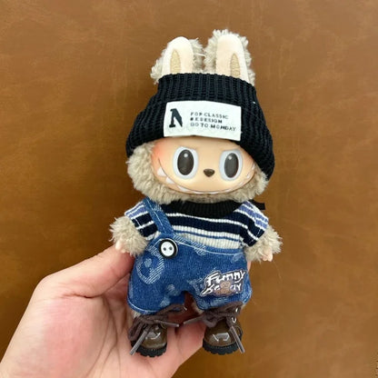 17cm Labubu doll accessories Clothing suitable for V1 V2 V3labubu fashion personality cute toy birthday gift
