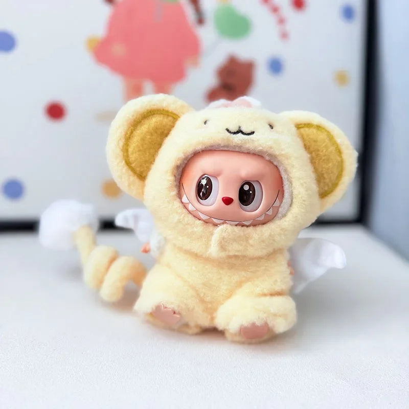 Labubu Doll Clothing  Animal Pajama Party Set Labubu V1 V2 V3 Cute Plush Doll Clothes Gift