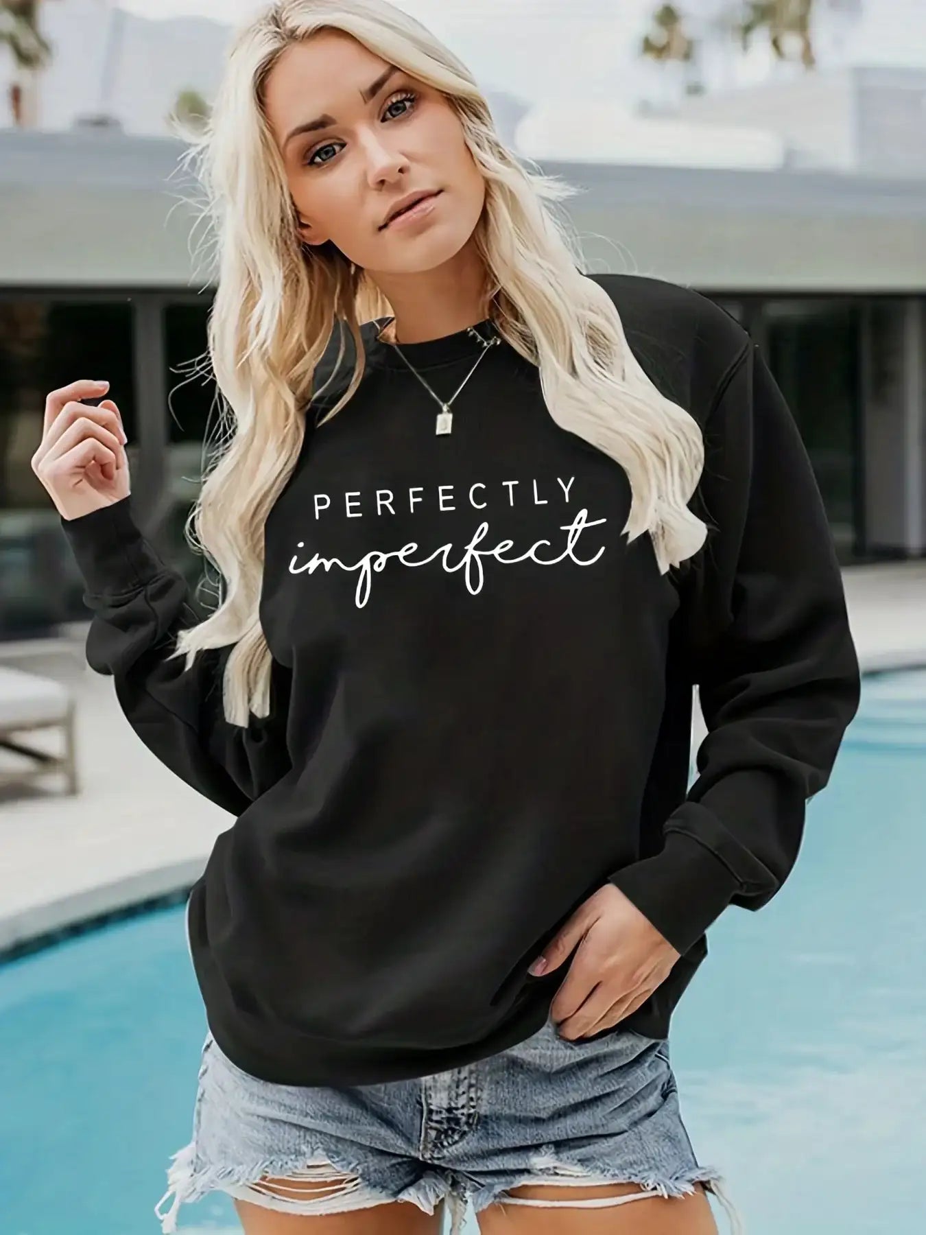 Autumn perfectly imperfect Ladies Sweater - Hiddengem