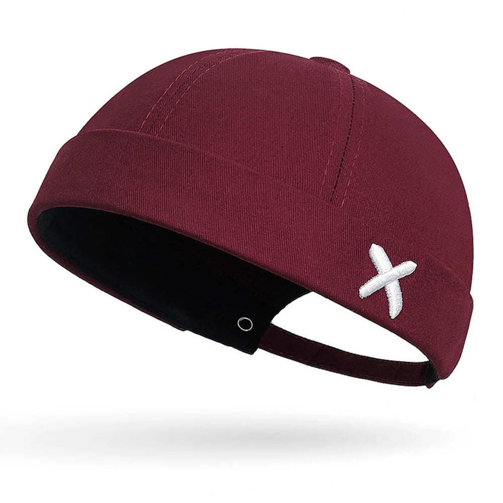 Men Hip Hop Hats Vintage Beanie Hat Summer Adjustable Landlord Hat Trendy Streetwear Docker Cap Women men Brimless Skullies Cap