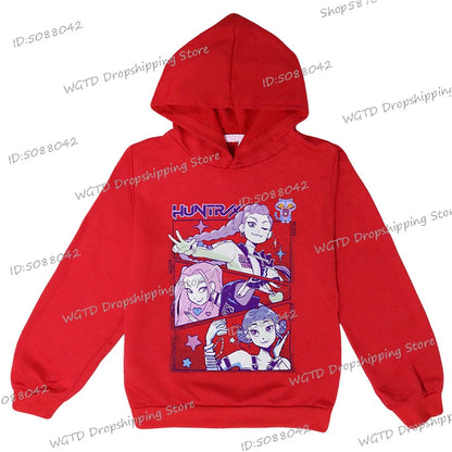 Hip Hop KPop Demon Hunters Hoodies Teenager