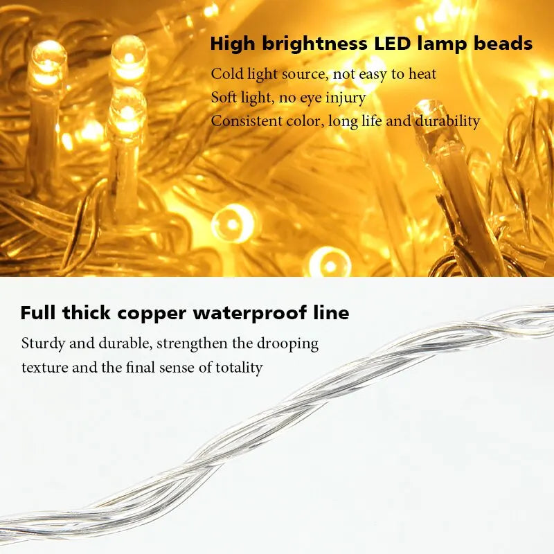 LED Garland String Lights - Hiddengem