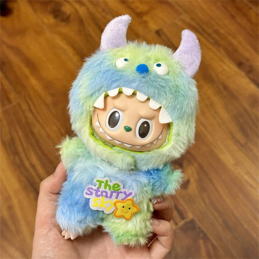 2025 New Labubu 17cm Doll Clothes Outfit Accessories for Korea Kpop Exo Labubu V1 V2 Idol Cool Handsome Clothing Gift