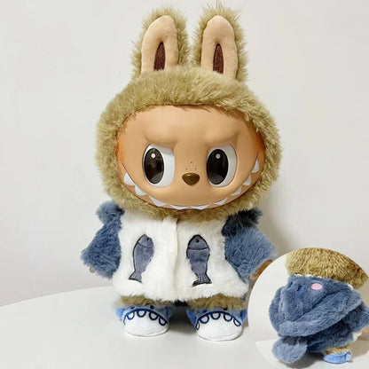 Labubu Clothes Series Doll 38cm Doll Fashion Outfit Macaron Color Collectible Blind Box Cute DIY Clothes For Bjd Cosplay Gift