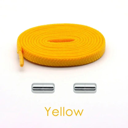 Elastic No Tie Shoelaces Flat Shoe Laces - Hiddengem