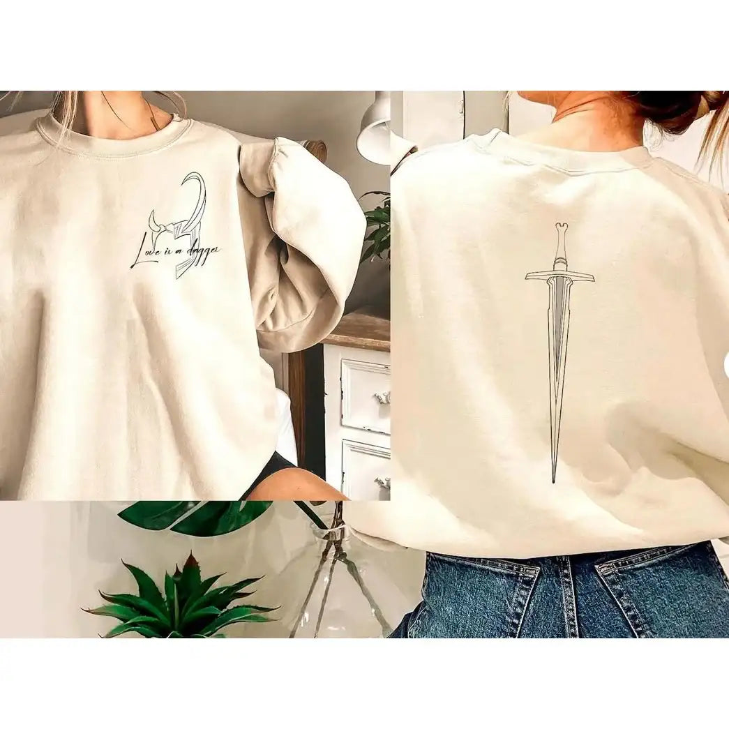 Love Is A Dagger Shirt Loki Retro Shirt - Hiddengem