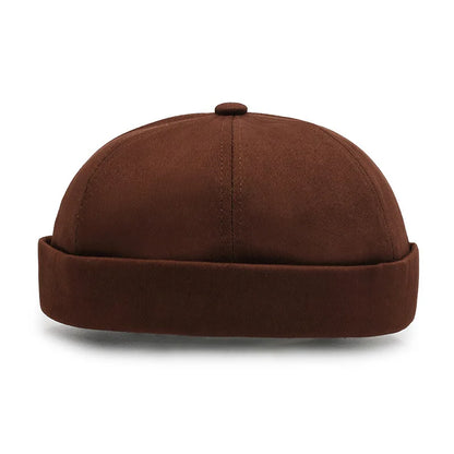 Men Hip Hop Hats Vintage Beanie Hat Summer Adjustable Landlord Hat Trendy Streetwear Docker Cap Women men Brimless Skullies Cap