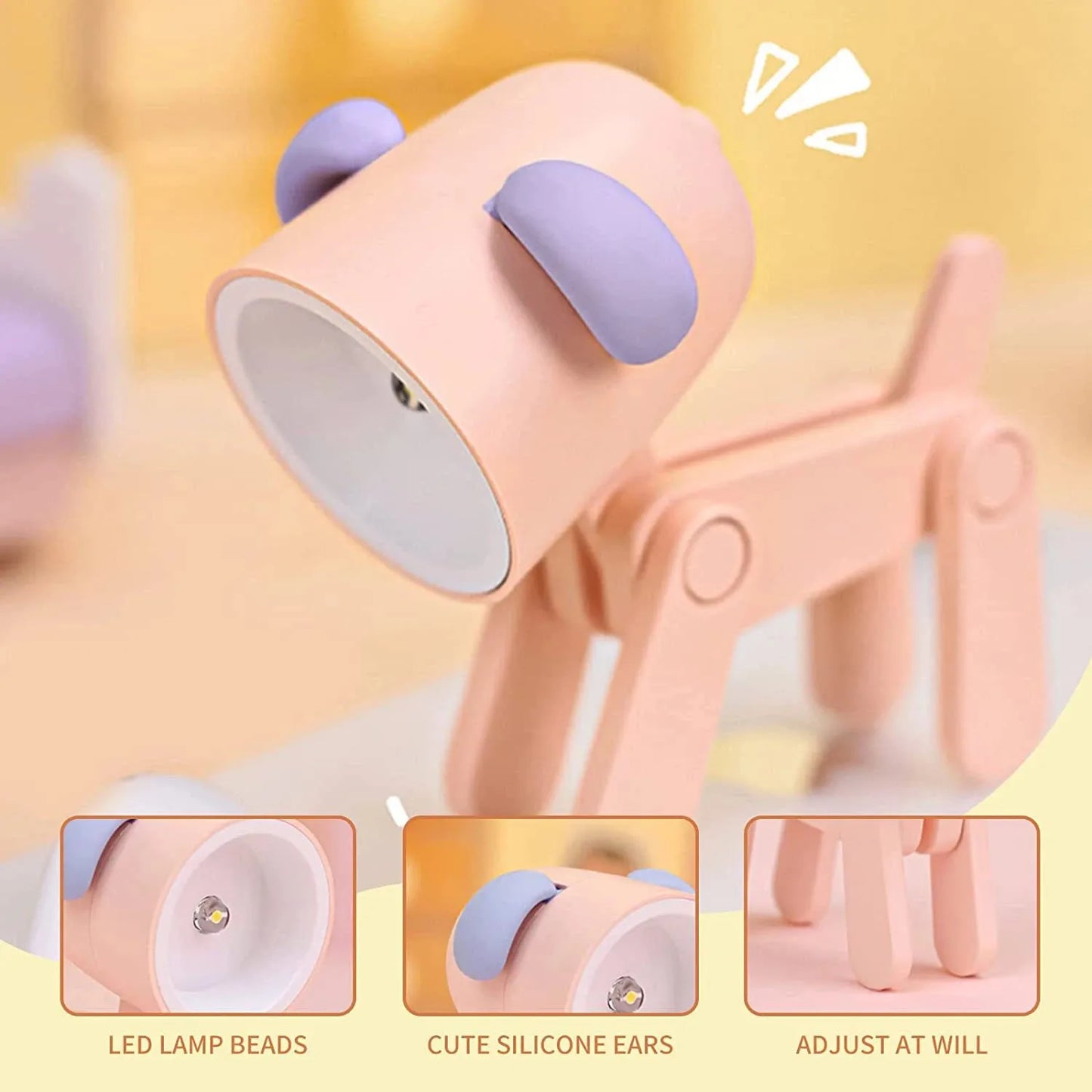 LED Night Light Mini Folding animal for desk