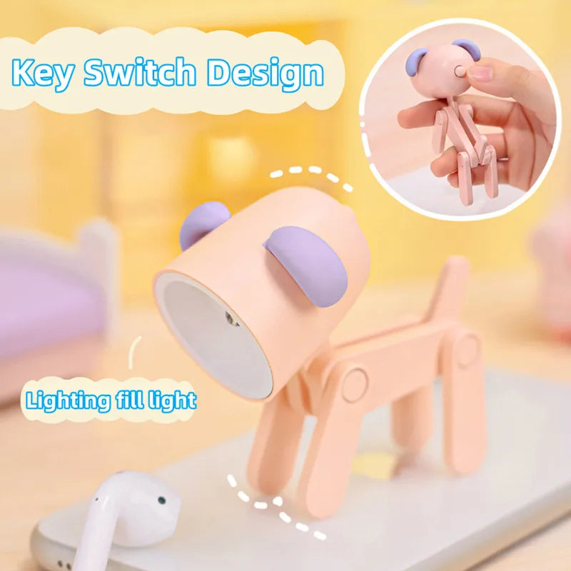 LED Night Light Mini Folding animal for desk