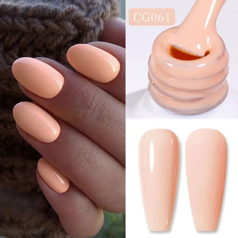 BORN PRETTY 10ML Nude Brown Fall Gel Nail Polish White Halloween Fall - Hiddengem