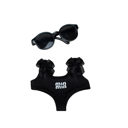 Labubu clothes summer swimsuits, sun and beach leisure swimsuits, Labubu accessories, fashionable and trendy clothing (no dolls)