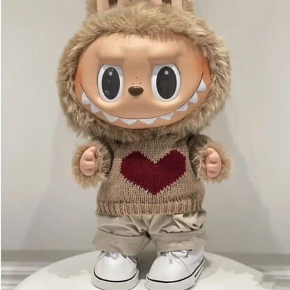 Labubu Clothes Series Doll 38cm Doll Fashion Outfit Macaron Color Collectible Blind Box Cute DIY Clothes For Bjd Cosplay Gift