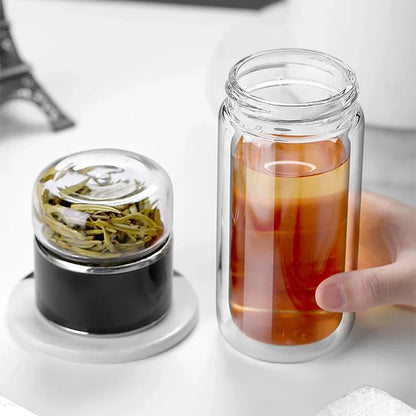 Glass Double Layer Cup - Hiddengem