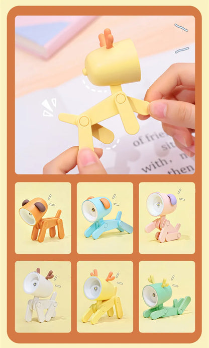 LED Night Light Mini Folding animal for desk