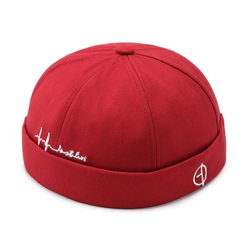 Men Hip Hop Hats Vintage Beanie Hat Summer Adjustable Landlord Hat Trendy Streetwear Docker Cap Women men Brimless Skullies Cap