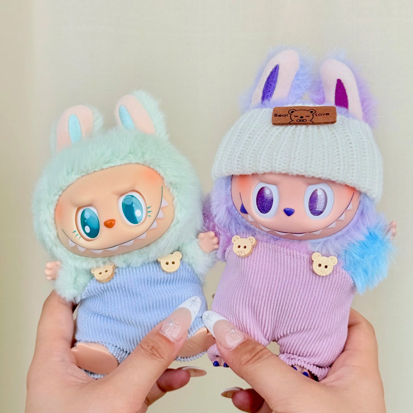 Labubu Clothes Doll Clothing Designer for Labubu V1 V2 V3 17cm Dolls Trendy Cute Overalls Style 2025 Summer New Clothing Gifts