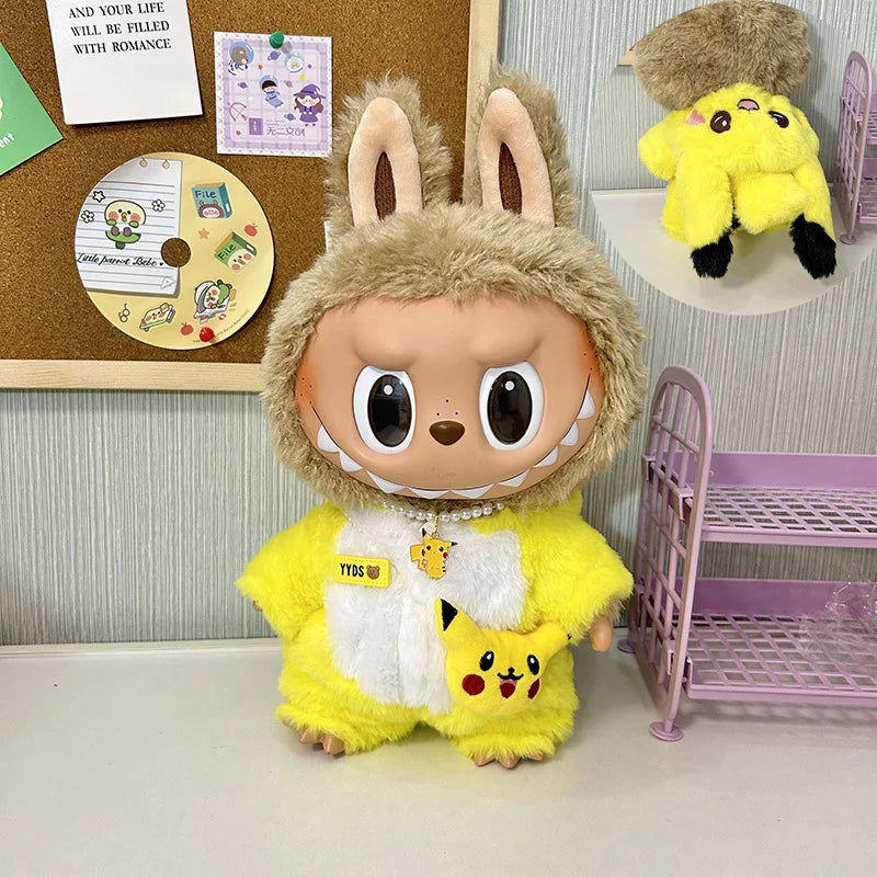 Labubu Clothes Series Doll 38cm Doll Fashion Outfit Macaron Color Collectible Blind Box Cute DIY Clothes For Bjd Cosplay Gift