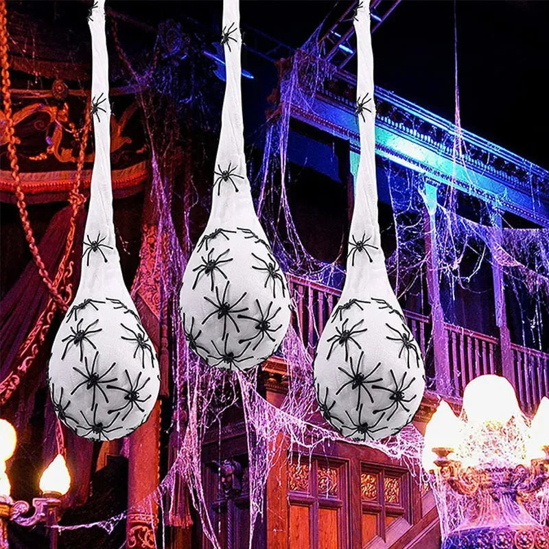 1-5PCS Halloween Hanging Spider Egg LED - Hiddengem