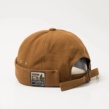 Hip Hop Docker Caps Unisex Skullcaps Men Women Dome Melon Skullies Beanie Cap Fashion Vintage Brimless Landlord Hat Streetwear