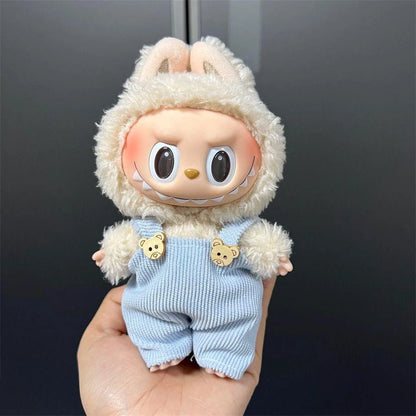 Labubu Clothes Doll Clothing Designer for Labubu V1 V2 V3 17cm Dolls Trendy Cute Overalls Style 2025 Summer New Clothing Gifts