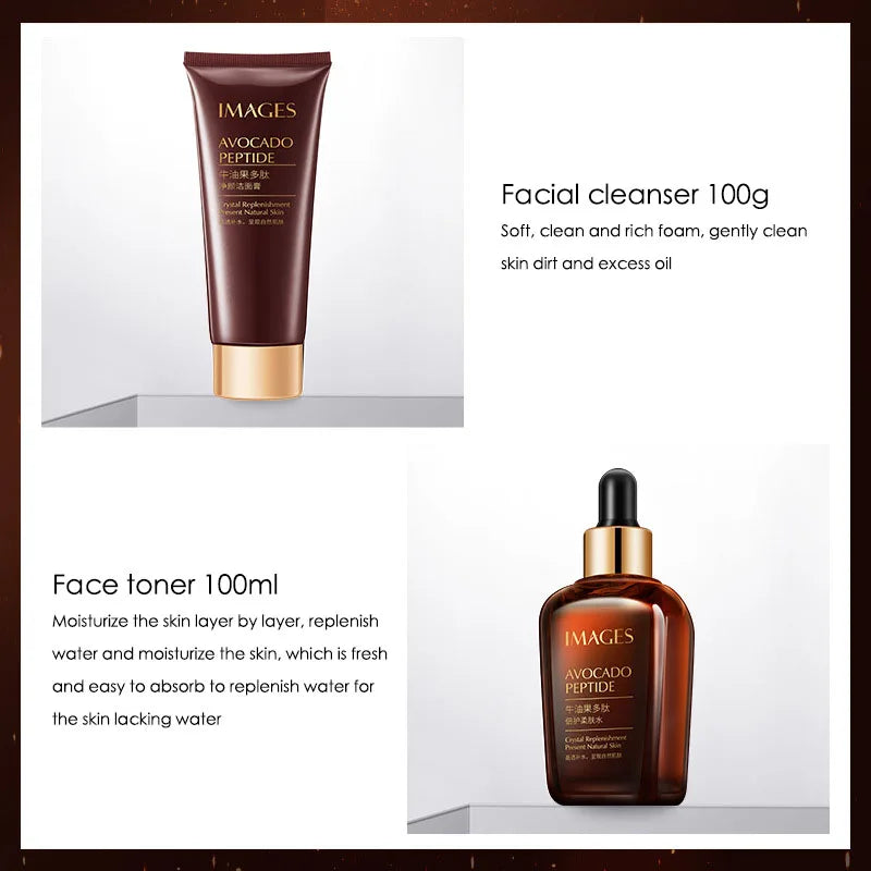 Avocado Glow Skincare Set | 5-Piece Hydration Routine