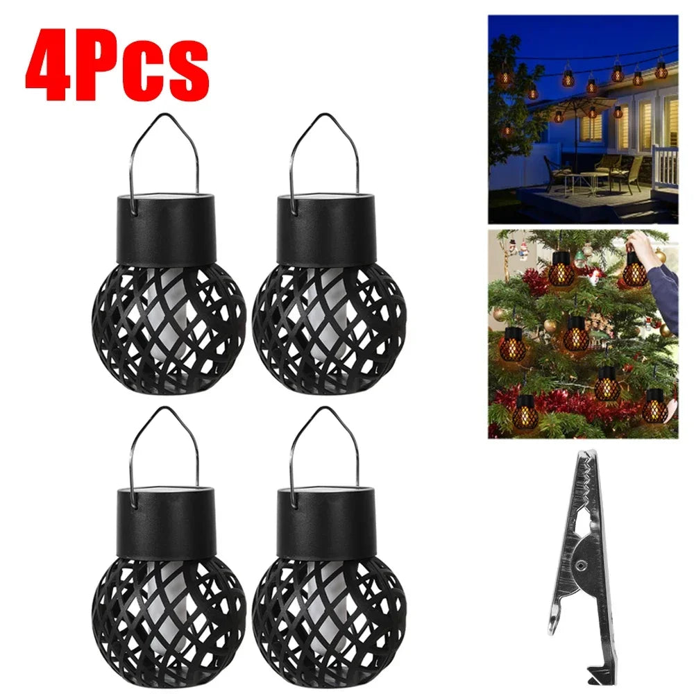 Solar Flame Hanging Ball Lamp - Hiddengem