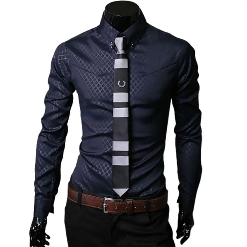 Men classy yet sophisticated  Turn-down  shirt
