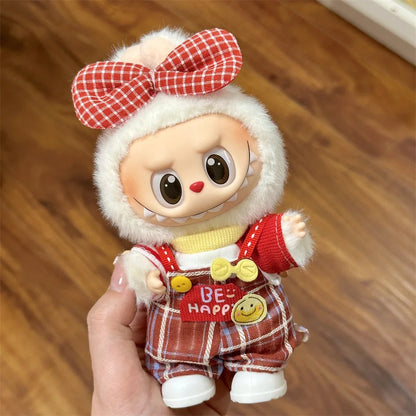 2025 New Labubu 17cm Doll Clothes Outfit Accessories for Korea Kpop Exo Labubu V1 V2 Idol Cool Handsome Clothing Gift