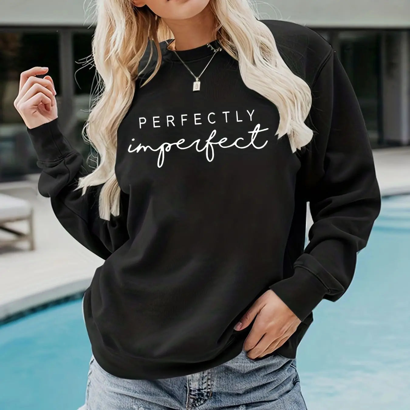Autumn perfectly imperfect Ladies Sweater - Hiddengem