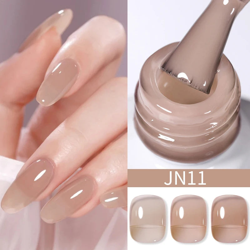 BORN PRETTY 10ML Nude Brown Fall Gel Nail Polish White Halloween Fall - Hiddengem