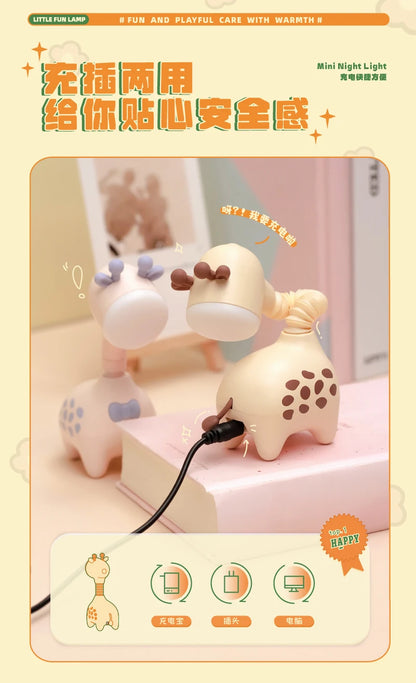 Cute Giraffe Shaped Night Light