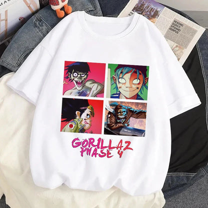 Gorillaz Rock Graphic T-Shirt - Hiddengem