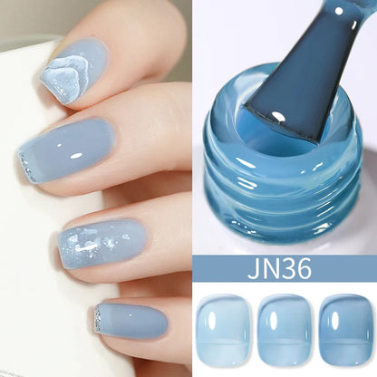 BORN PRETTY 10ML Nude Brown Fall Gel Nail Polish White Halloween Fall - Hiddengem