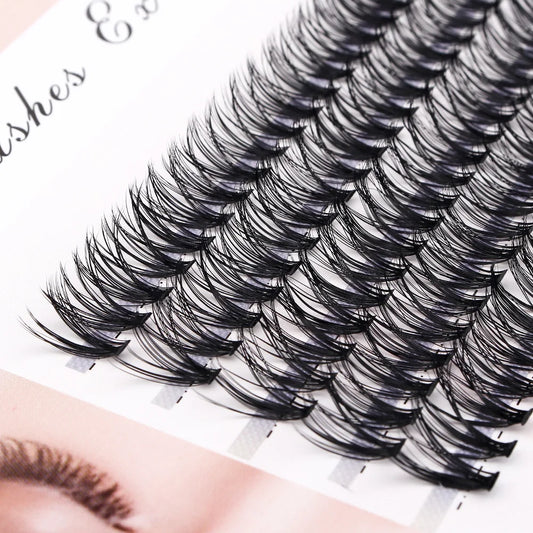 100Pcs 20 30 40D eyelash Individual C/D/DD Cluster EyeLashes Grafting False Eyelashes eyelash extension individual lash bunch