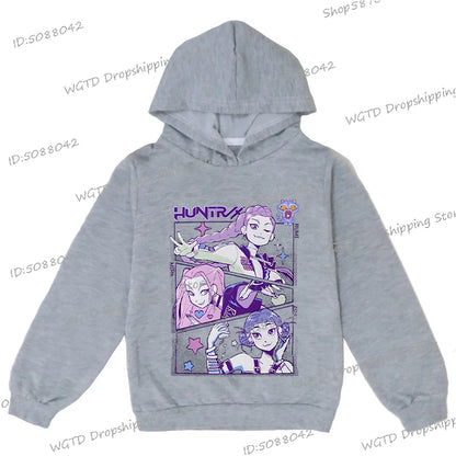 Hip Hop KPop Demon Hunters Hoodies Teenager