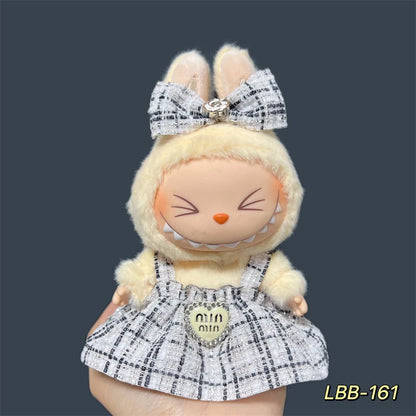 2025 New Labubu 17cm Doll Clothes Outfit Accessories for Korea Kpop Exo Labubu V1 V2 Idol Cool Handsome Clothing Gift