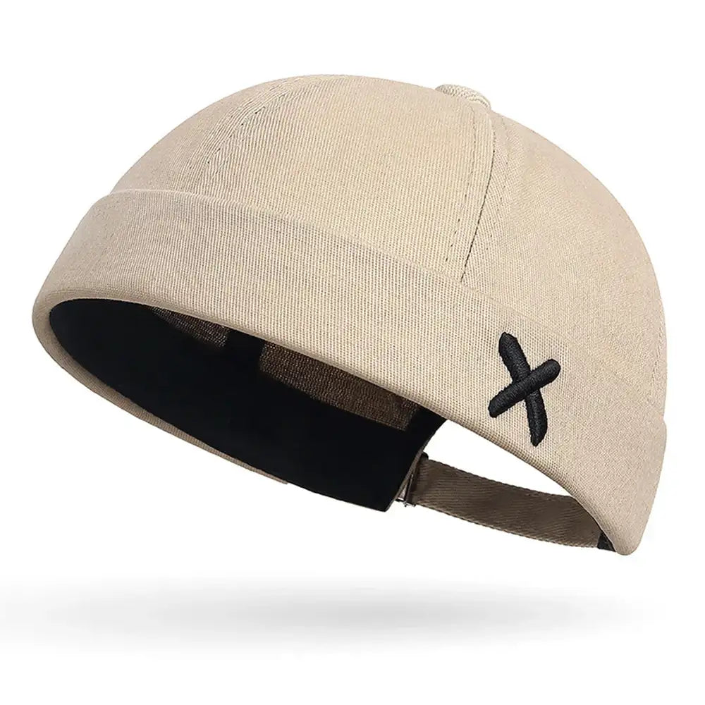 Men Hip Hop Hats Vintage Beanie Hat Summer Adjustable Landlord Hat Trendy Streetwear Docker Cap Women men Brimless Skullies Cap