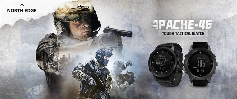 NORTH EDGE Men's sport Digital watch Hours Active lifestyle - Hiddengem