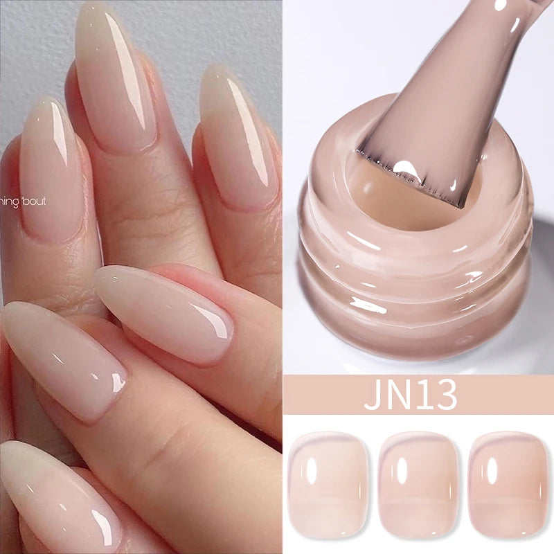 BORN PRETTY 10ML Nude Brown Fall Gel Nail Polish White Halloween Fall - Hiddengem
