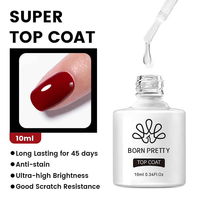 BORN PRETTY 10ML Nude Brown Fall Gel Nail Polish White Halloween Fall - Hiddengem