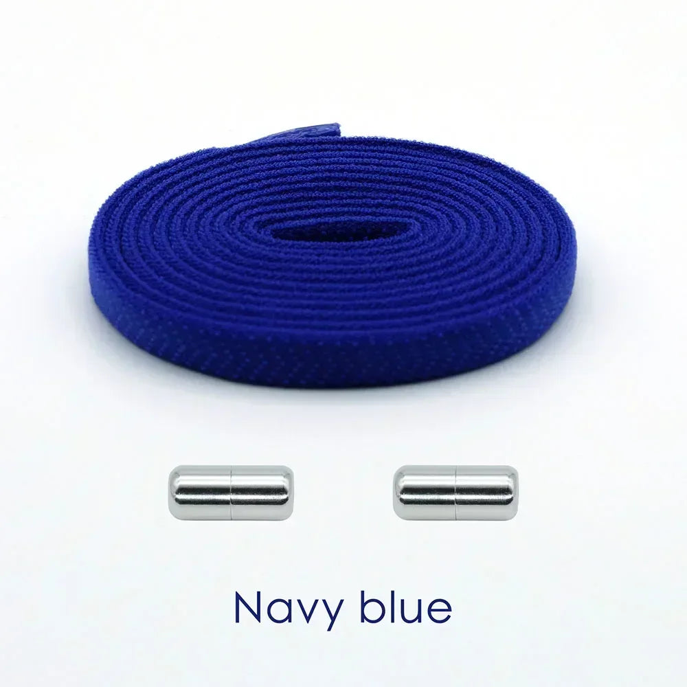 Elastic No Tie Shoelaces Flat Shoe Laces - Hiddengem