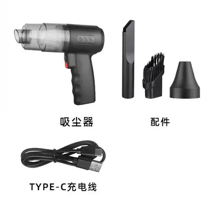 Black Portable Car Cordless Rechargeable 3-in-1 Vacuum - Hiddengem