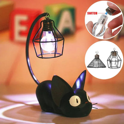 Led Night Light Resin cute blackCat
