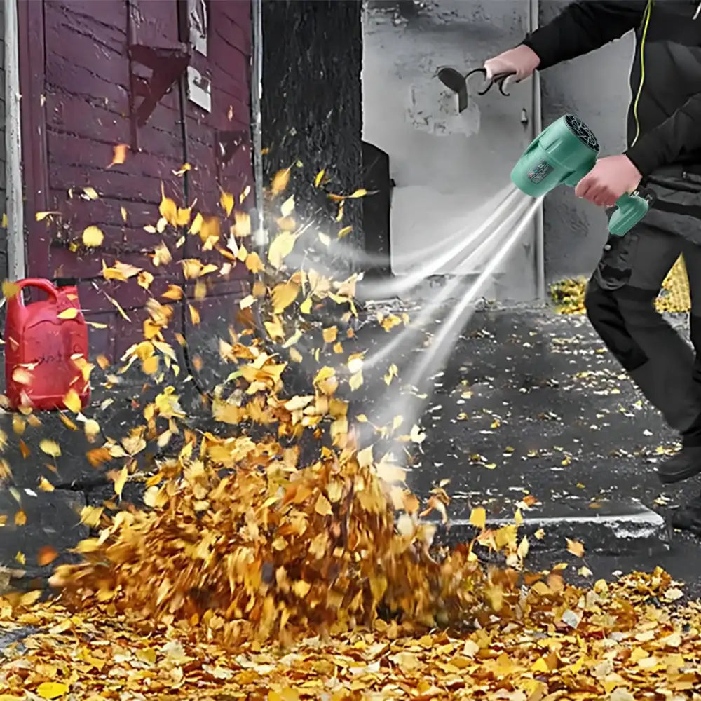 Powerful  Air Blower Turbo Fan with Thrust 550g to Cleaning Fallen Leaves, Snow and Sand Requires 18V Makita Battery