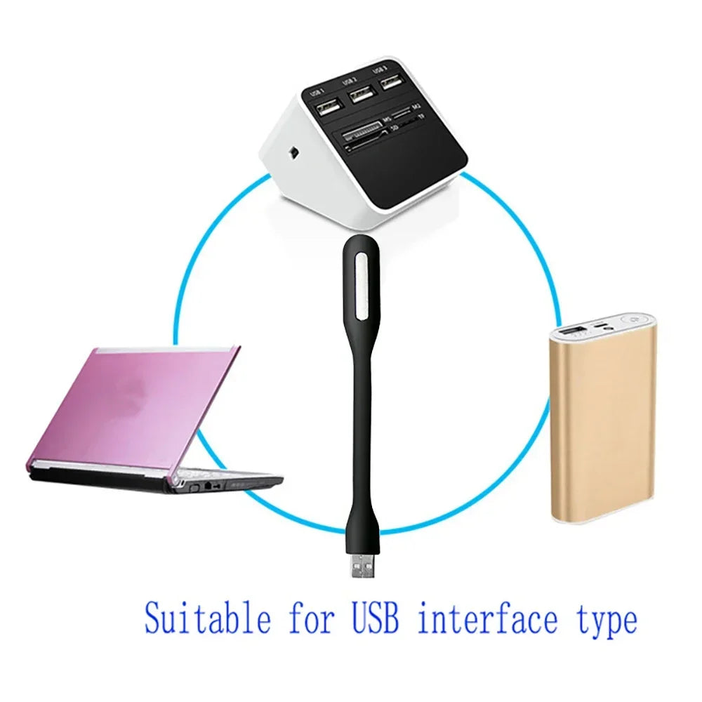 Mini USB LED Light Portable Book Reading Light - Hiddengem
