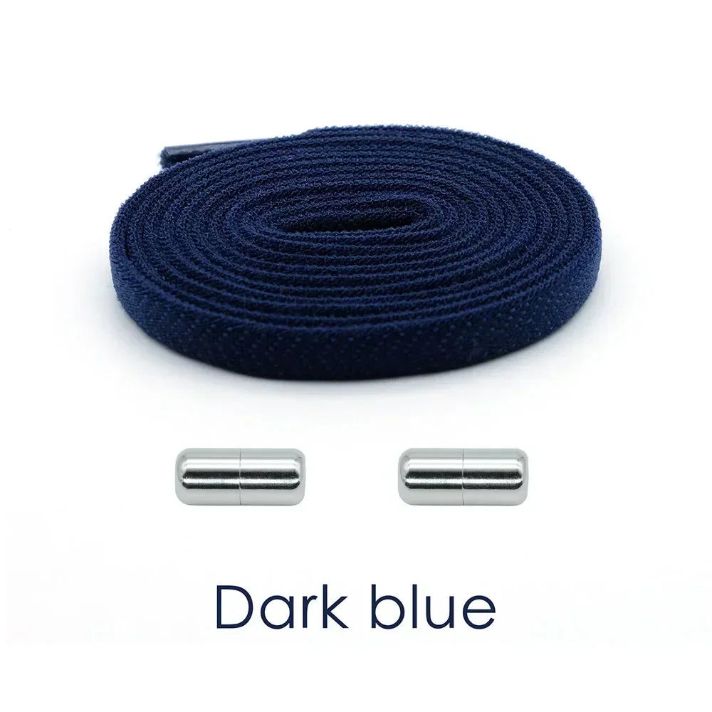 Elastic No Tie Shoelaces Flat Shoe Laces - Hiddengem