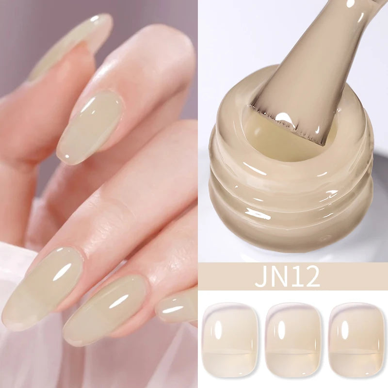 BORN PRETTY 10ML Nude Brown Fall Gel Nail Polish White Halloween Fall - Hiddengem