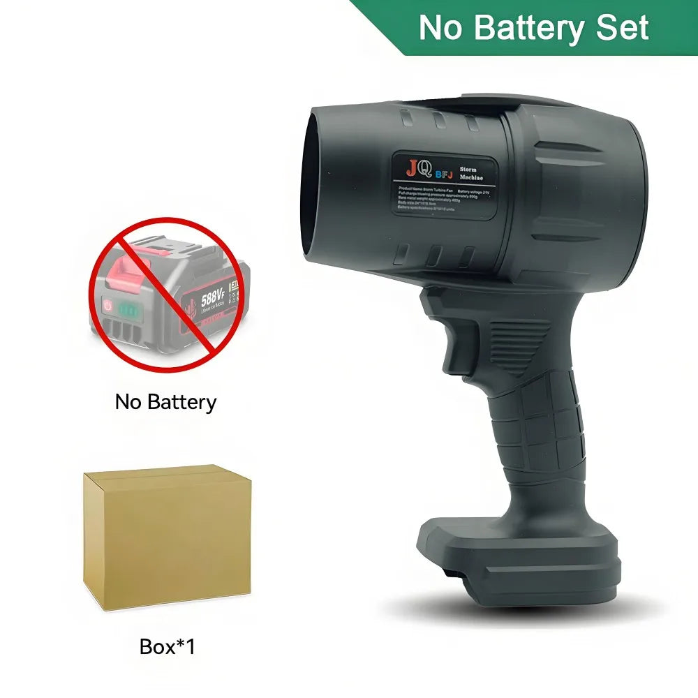 Powerful  Air Blower Turbo Fan with Thrust 550g to Cleaning Fallen Leaves, Snow and Sand Requires 18V Makita Battery