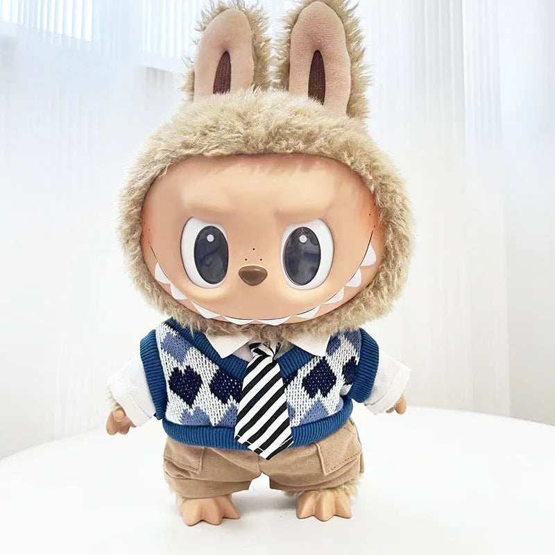 Labubu Clothes Series Doll 38cm Doll Fashion Outfit Macaron Color Collectible Blind Box Cute DIY Clothes For Bjd Cosplay Gift